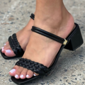 Sandália Mule Trança