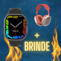 Smart Watch Ultra + Brinde Exclusivo (Headset Max)