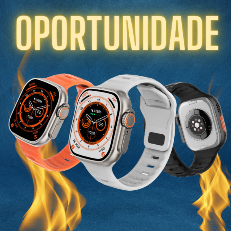 Smart Watch Ultra + Brinde Exclusivo (Headset Max)