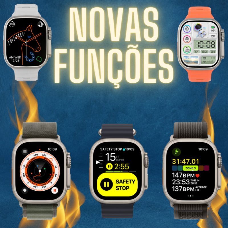 Smart Watch Ultra + Brinde Exclusivo (Headset Max)