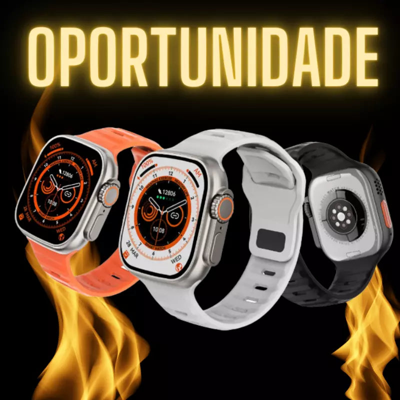 Smart Watch Ultra + Brinde Exclusivo (Fone Pro)