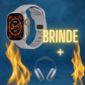 Smart Watch Ultra + Brinde Exclusivo (Headset Max)